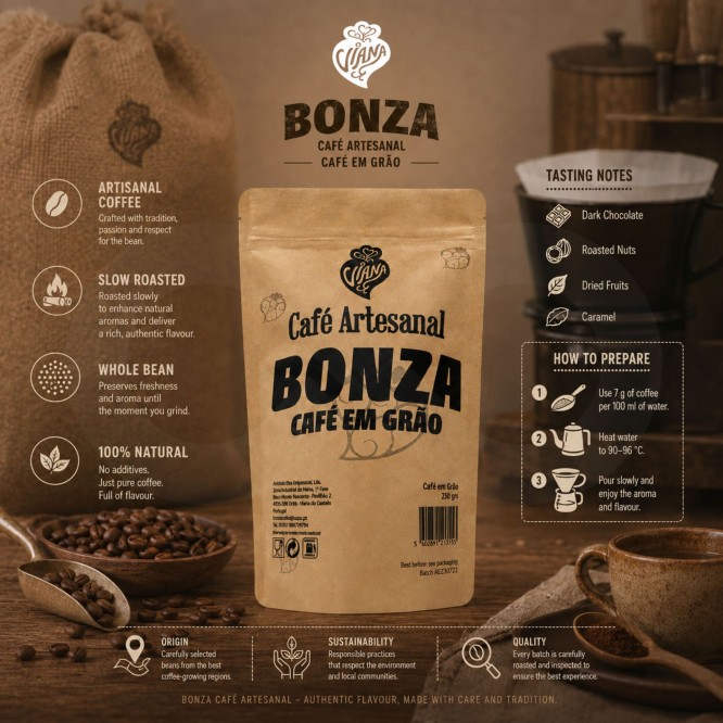 BONZA� Em Gr�o Artesanal 250g