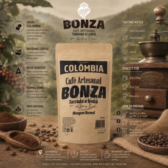 BONZAŽ Colombia Origin Ground Coffee 220g