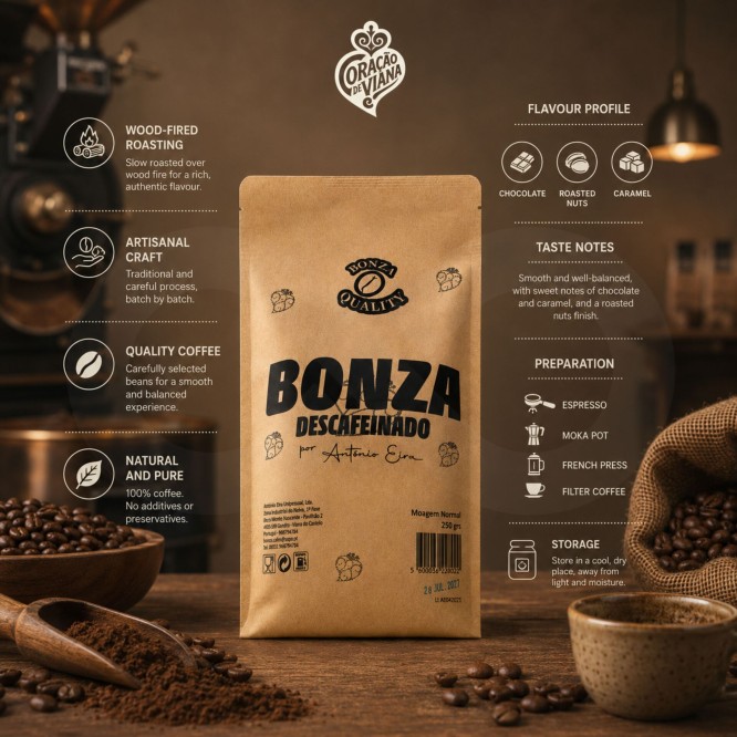 BONZA® Café Moulu Décaféiné 250g