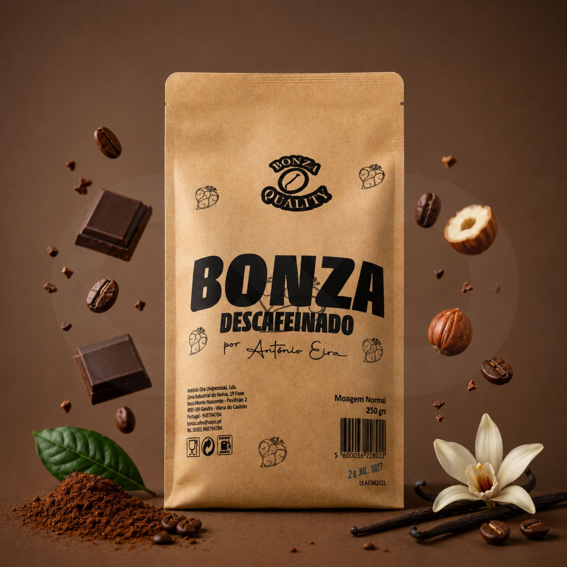 BONZA® Café Moulu Décaféiné 250g