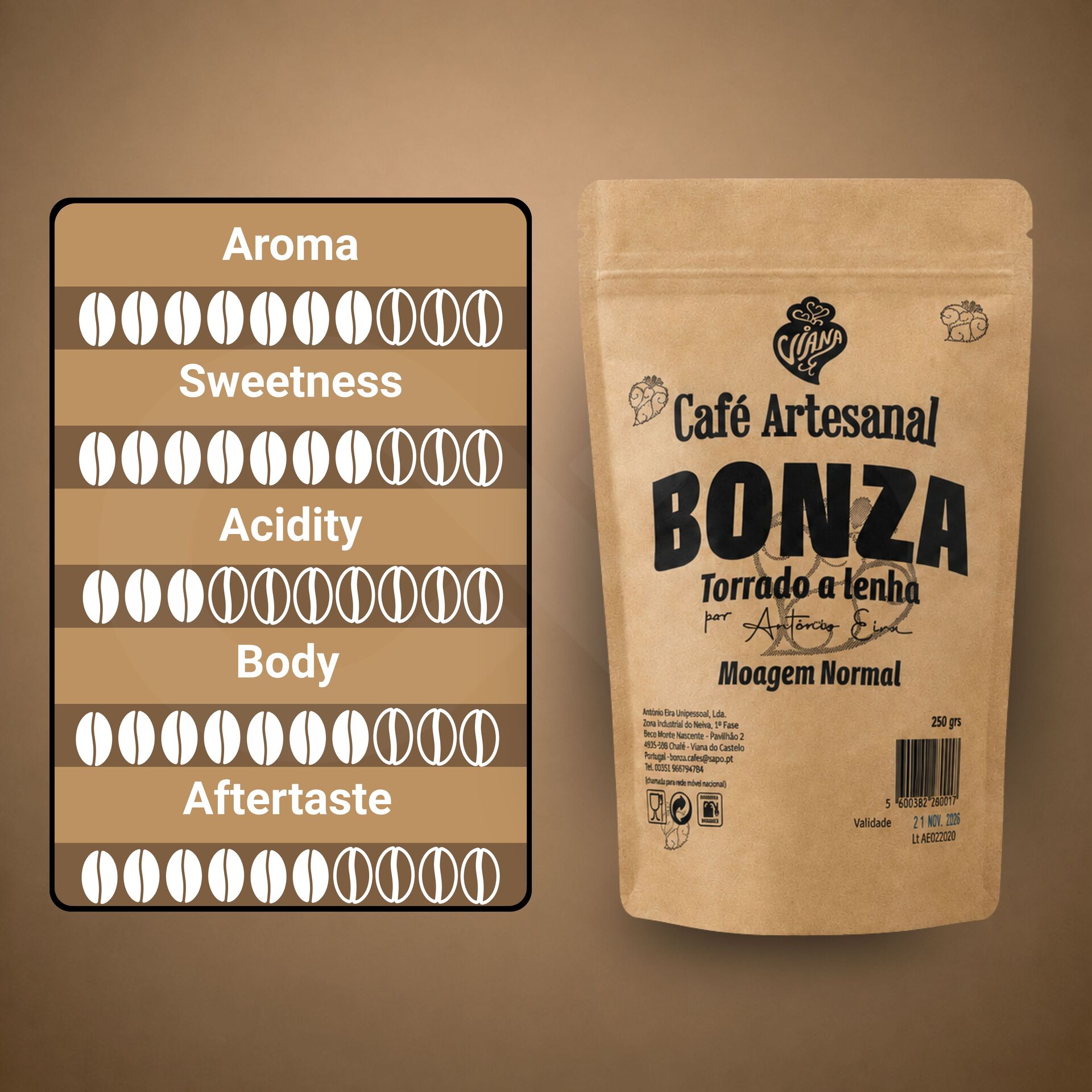 BONZA® Café Molido Molienda Normal 250g