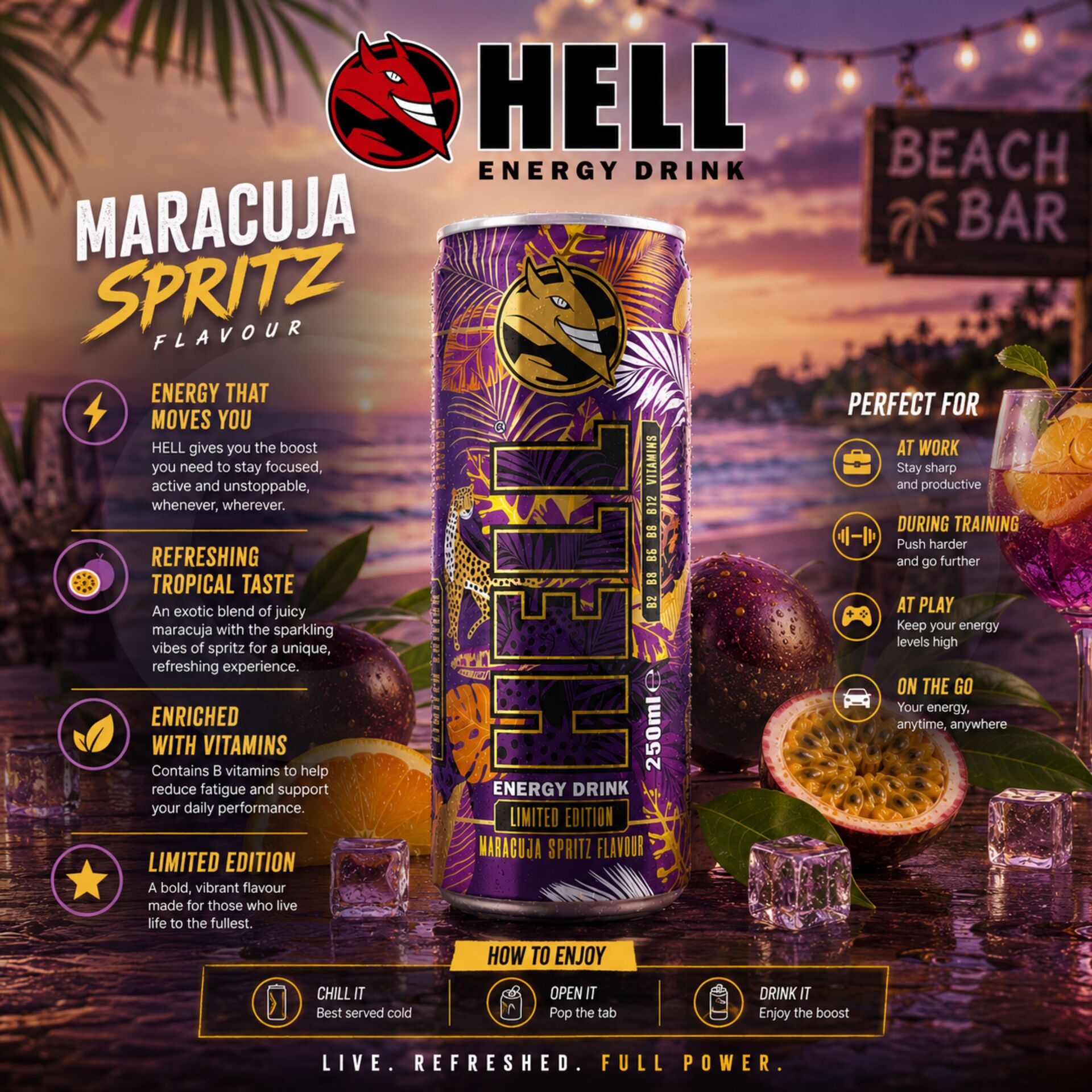 HELL ENERGY® Maracuja Spritz 250ml