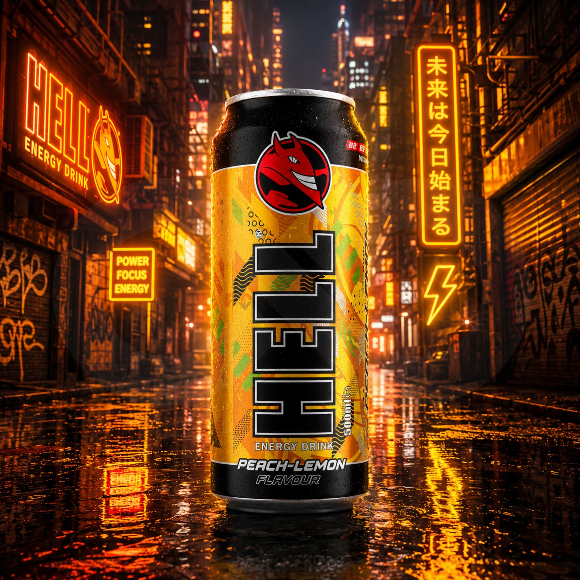 HELL ENERGY® Peach-Lemon 500ml