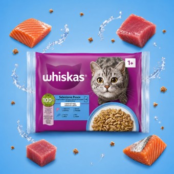 WHISKAS� Karma Mokra Wyb�r Ryb 4x85g