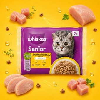 WHISKAS� Senior Wet Food Delicate Selection 4x85g