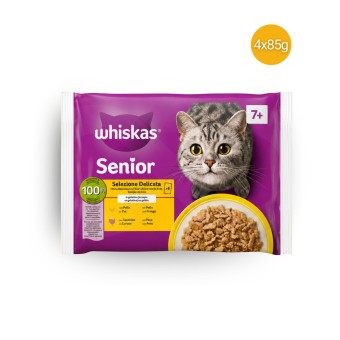 WHISKAS� Senior Wet Food Delicate Selection 4x85g