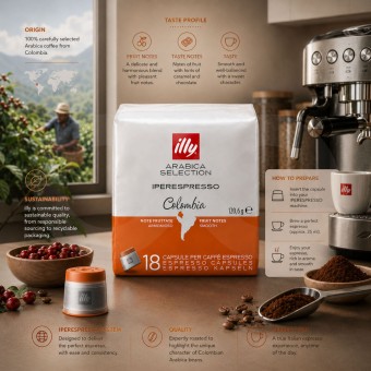 ILLY® Cápsulas Iperespresso Colombia 18 uds.