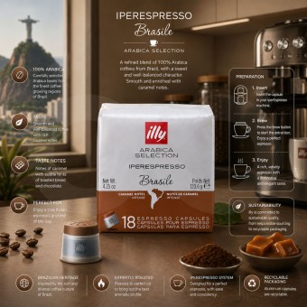 ILLY® Iperespresso Capsules Brasile 18 un.