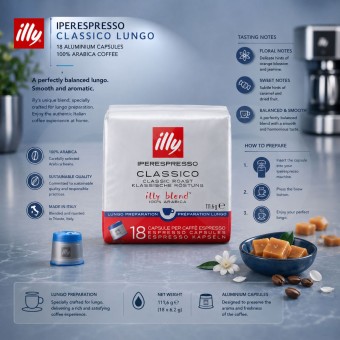 ILLY® Kapseln Iperespresso Lungo 18 Stk.