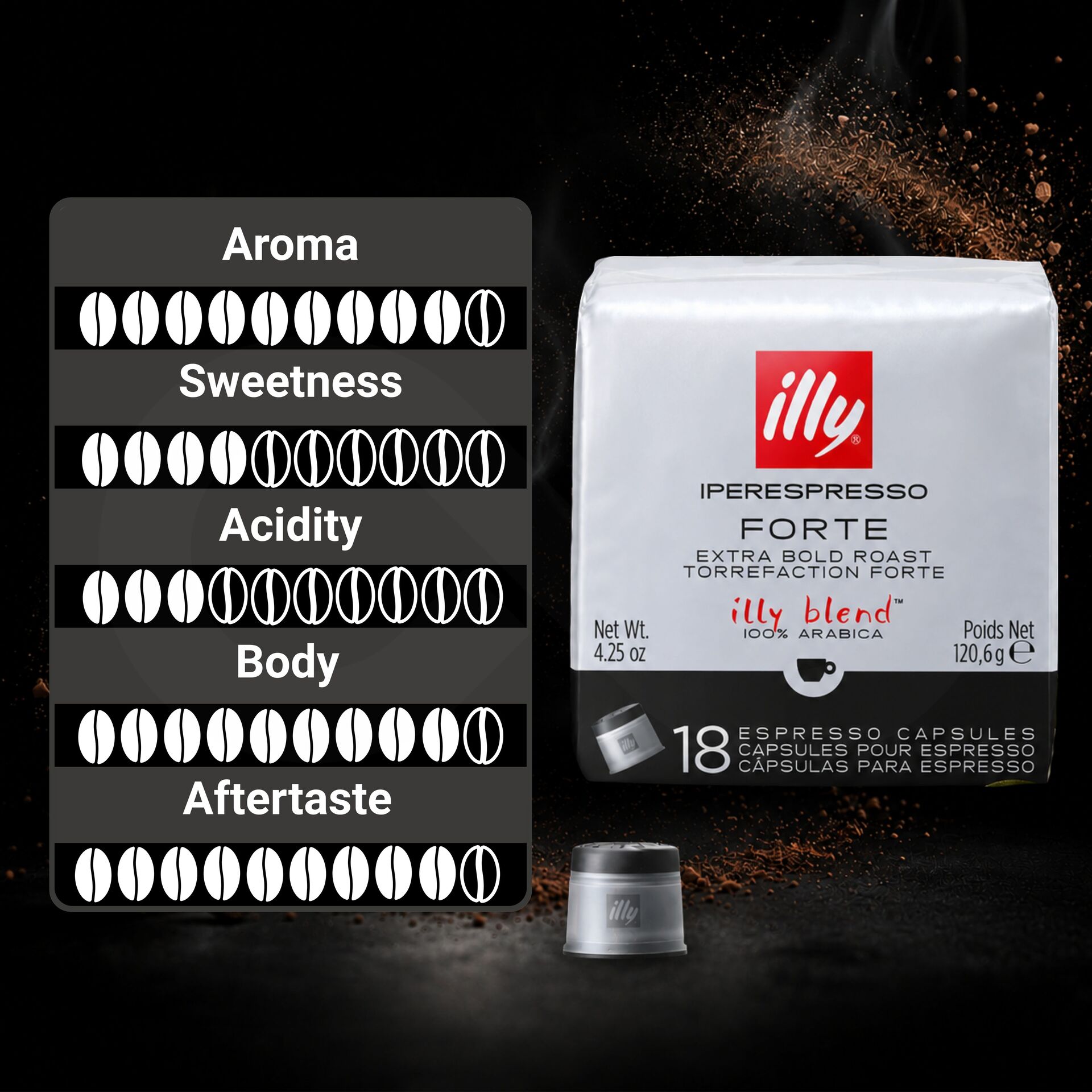 ILLY® Kapseln Iperespresso Forte 18 Stk.