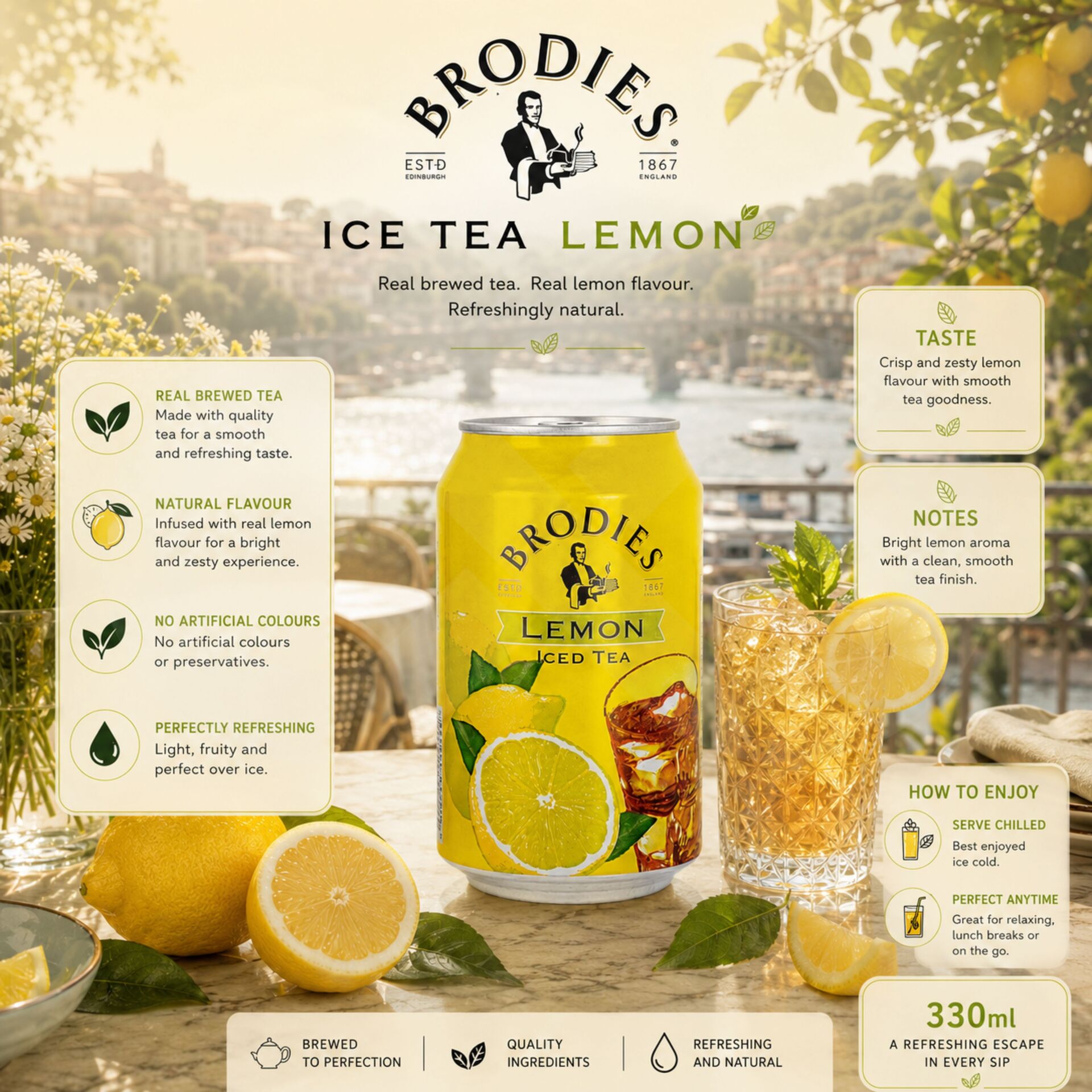 BRODIES® Tè Freddo al Limone 330 ml