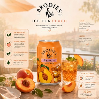 BRODIES® Herbata Mrozona Brzoskwiniowa 330 ml