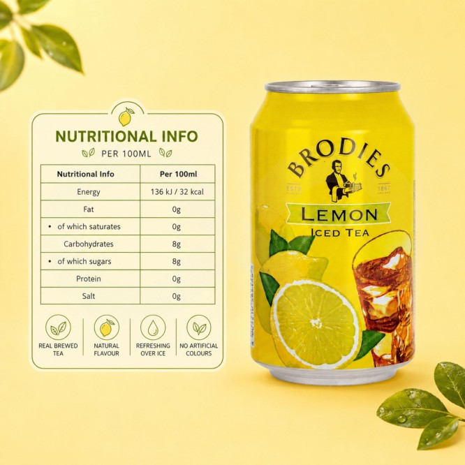 BRODIES� T� Freddo al Limone 330 ml