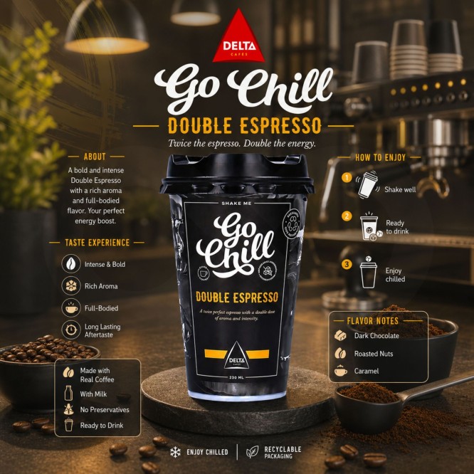 GO CHILL� Ice Coffee Double Espresso 230ml