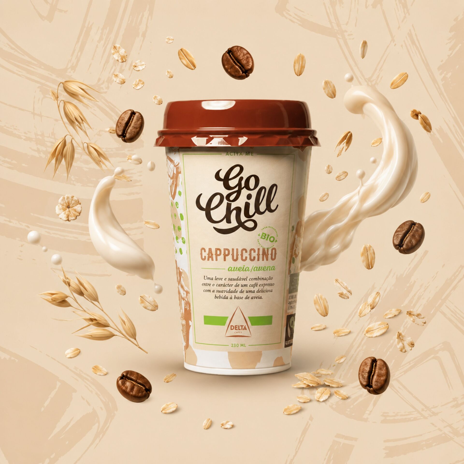 GO CHILL® Ice Coffee Cappuccino Owies 230ml