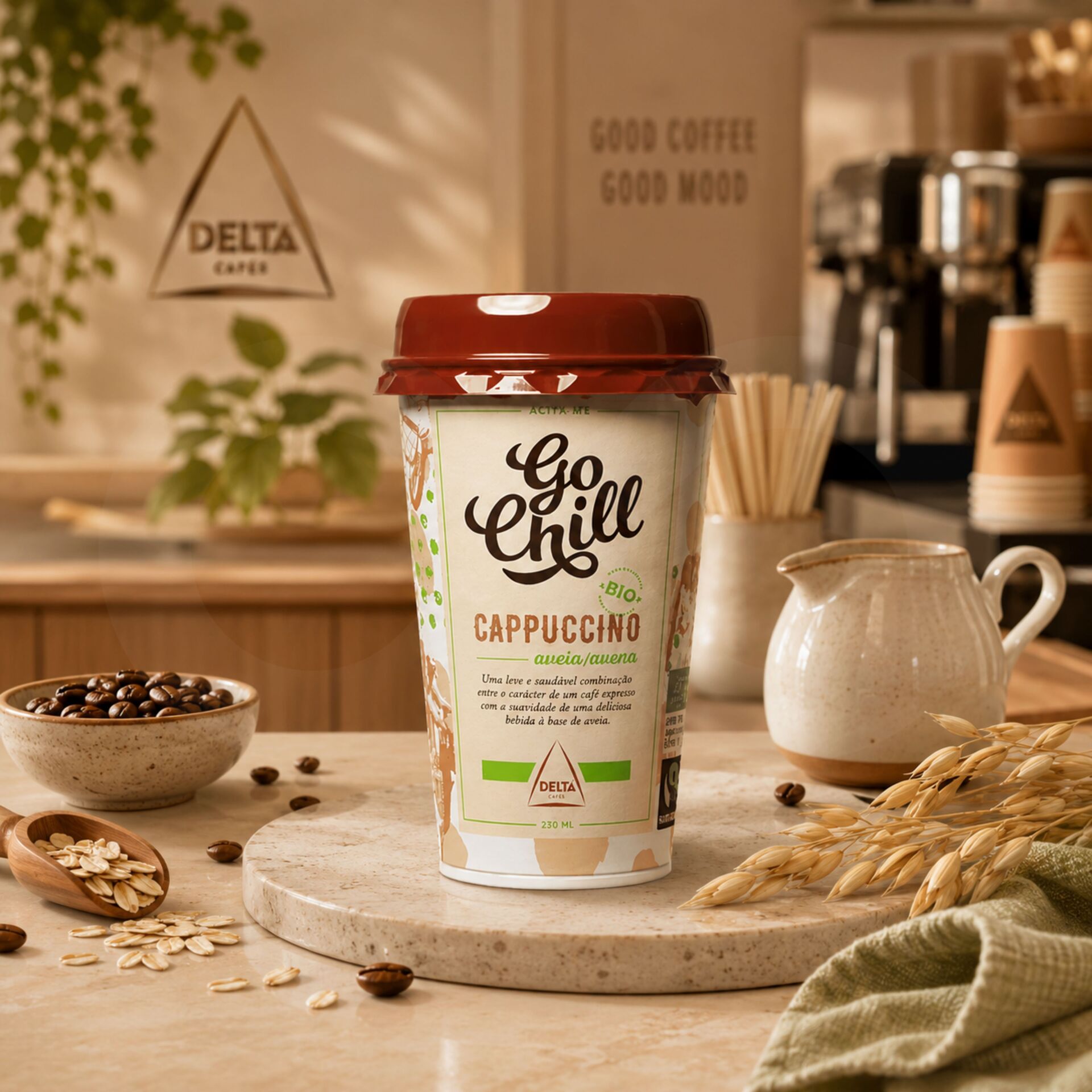 GO CHILL® Ice Coffee Cappuccino Owies 230ml