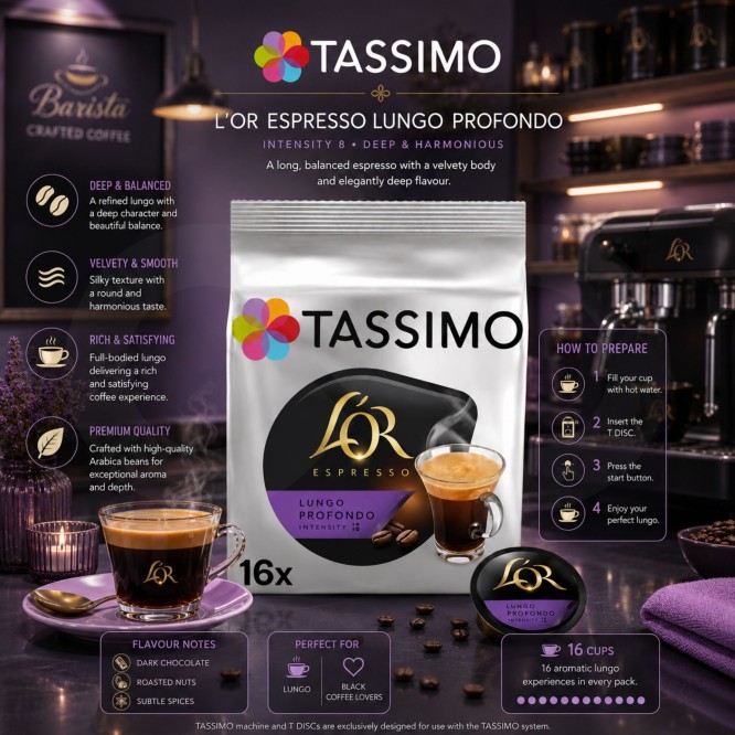 LOR� Capsules Tassimo Lungo Profondo 16 u.