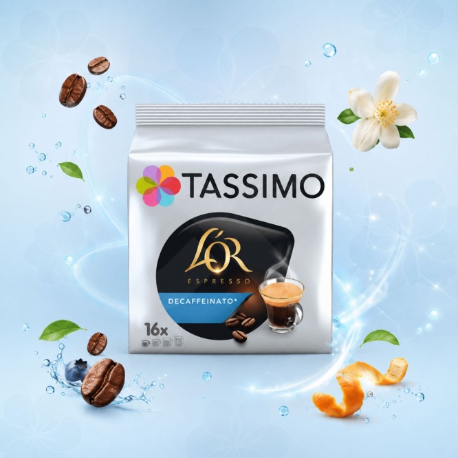 LOR® Cápsulas Tassimo Descaffeinato 16 un.