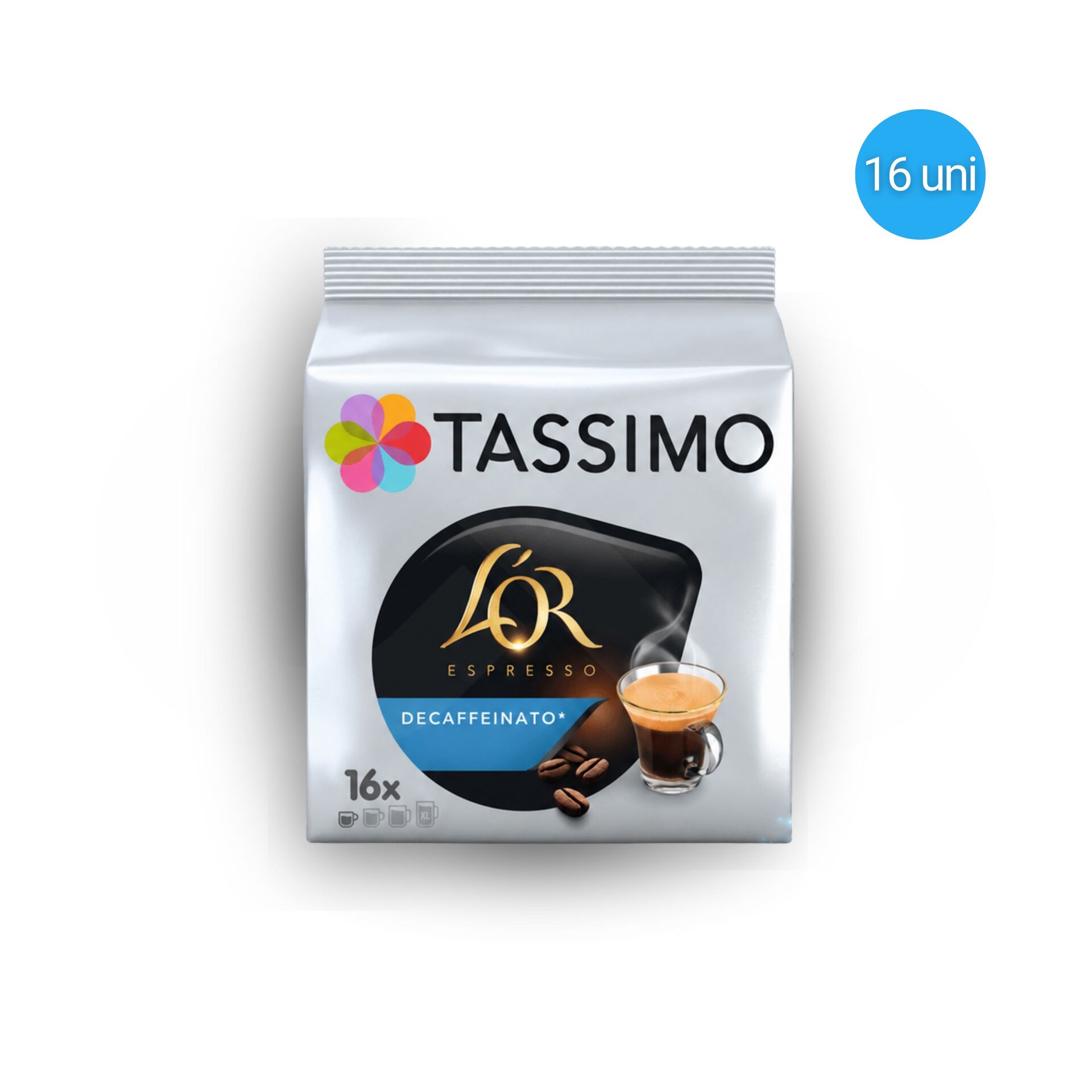 LOR® Cápsulas Tassimo Descaffeinato 16 un.