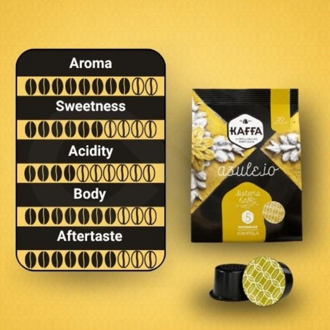 KAFFA® Cápsulas Sistema KAFFA Azulejo 20 uds.