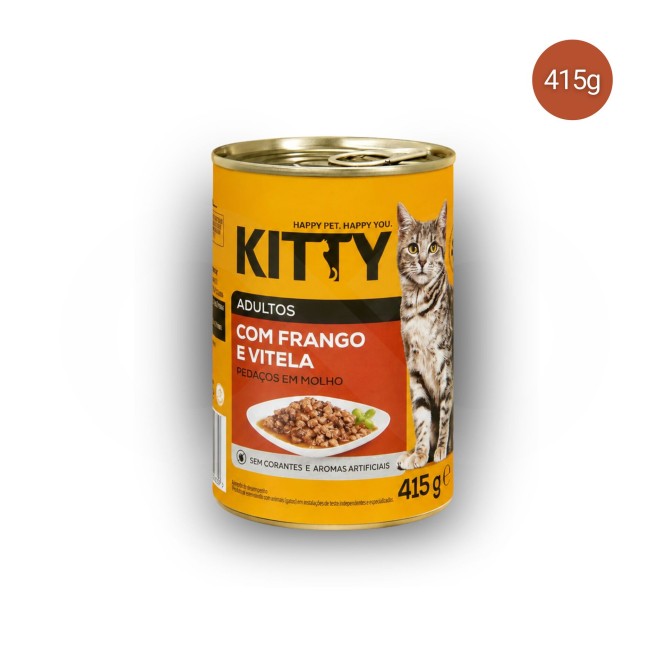 KITTY� Adult Huhn und Kalbfleisch in Sauce 415 g
