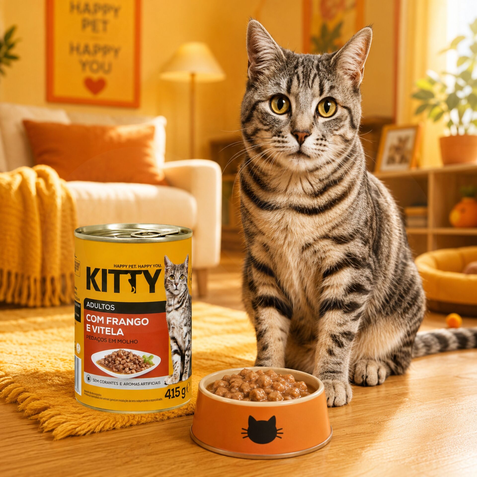 KITTY® Adulto Pollo y Ternera en Salsa 415 g