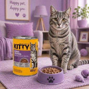 KITTY� Adult Salmon and Trout in Gravy 415 g