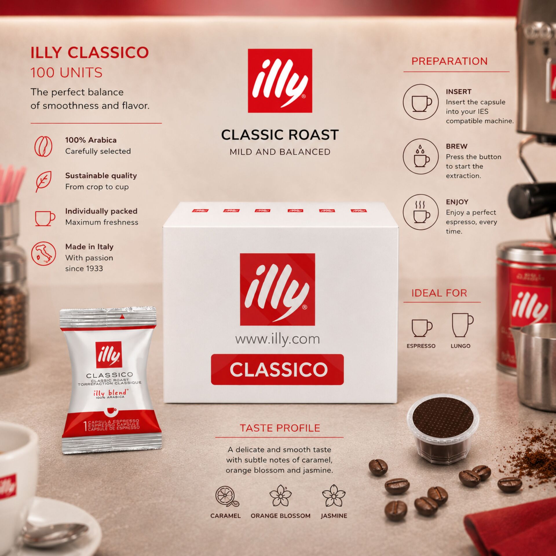 ILLY® Kapsulki IES Classico 100 szt.