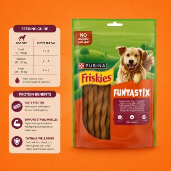 PURINAŽ FRISKIES Funtastix Bacon & Cheese 175g
