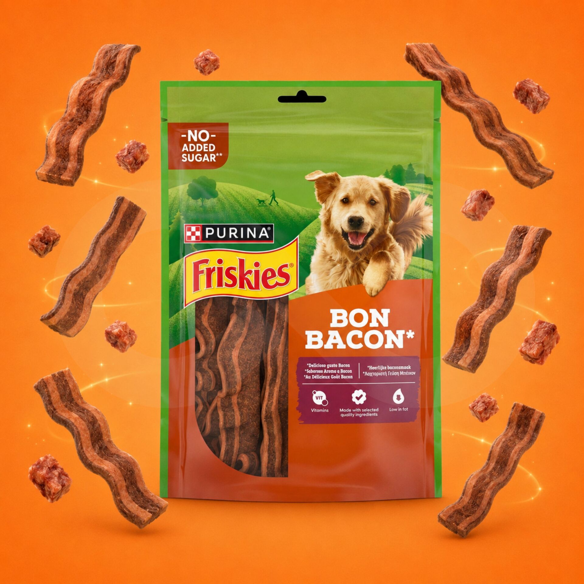 PURINAŽ FRISKIES Snack Bon Bacon 120g