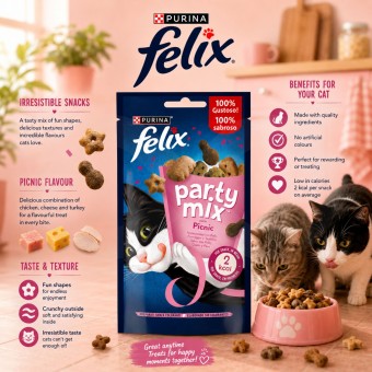PURINAŽ FELIX Snack Party Mix Picnic 60g