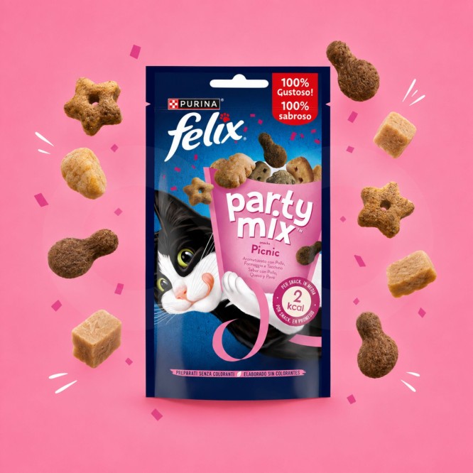 PURINA® FELIX Snack Party Mix Picnic 60g