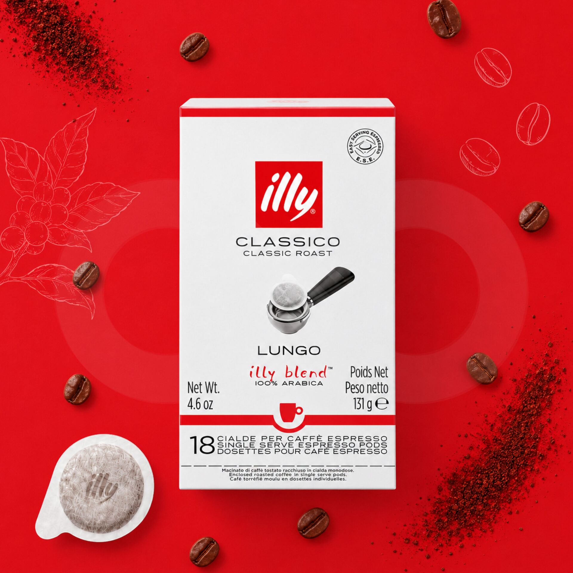 ILLY® Koffiepads Lungo 18 st.