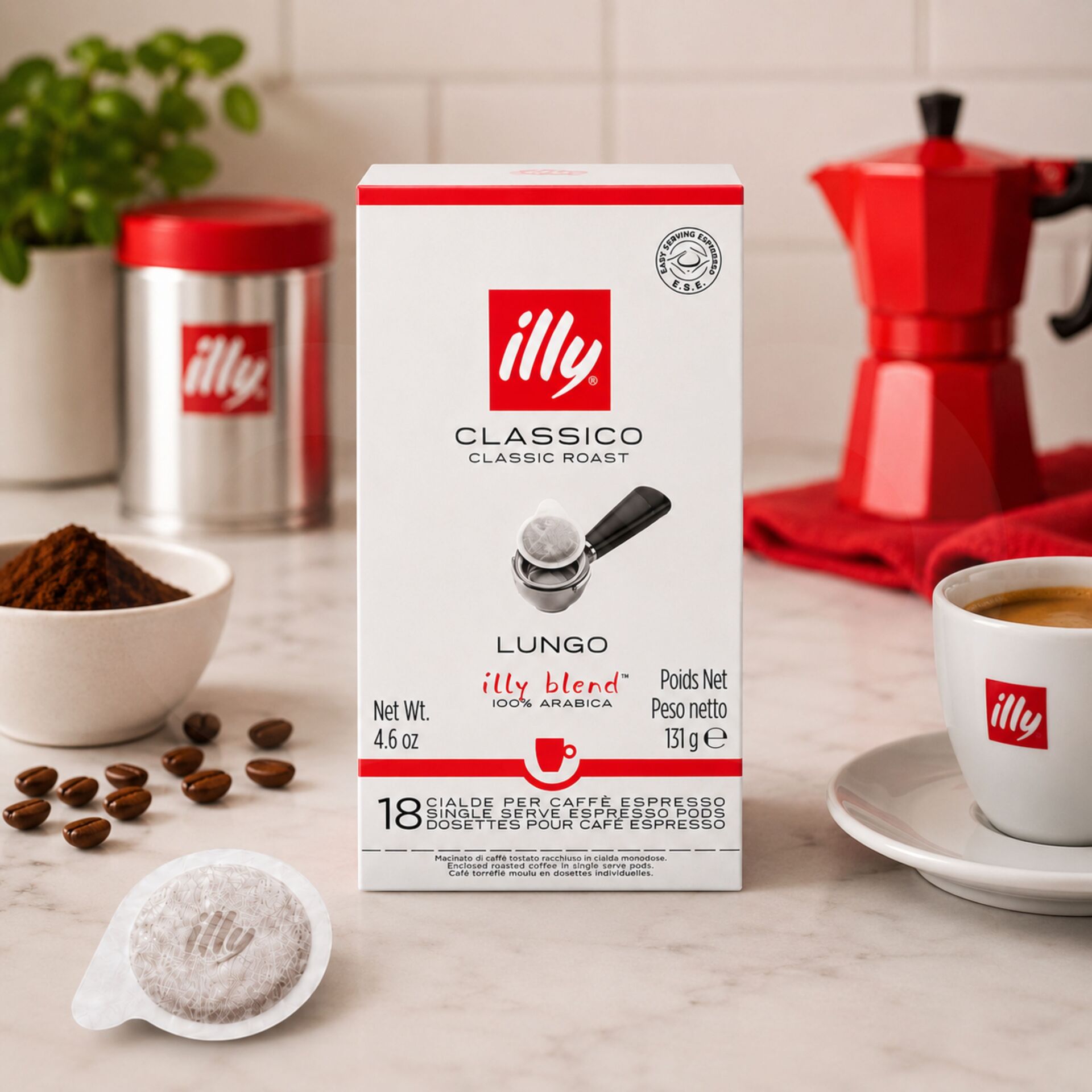ILLY® Koffiepads Lungo 18 st.
