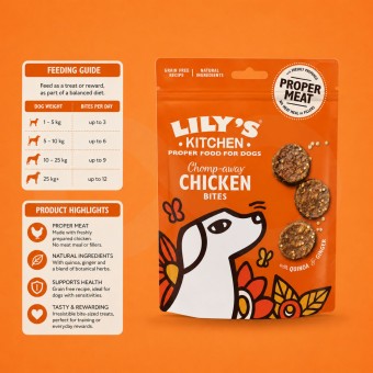 LILY´S KITCHEN® Chomp-Away Chicken Bites 70g