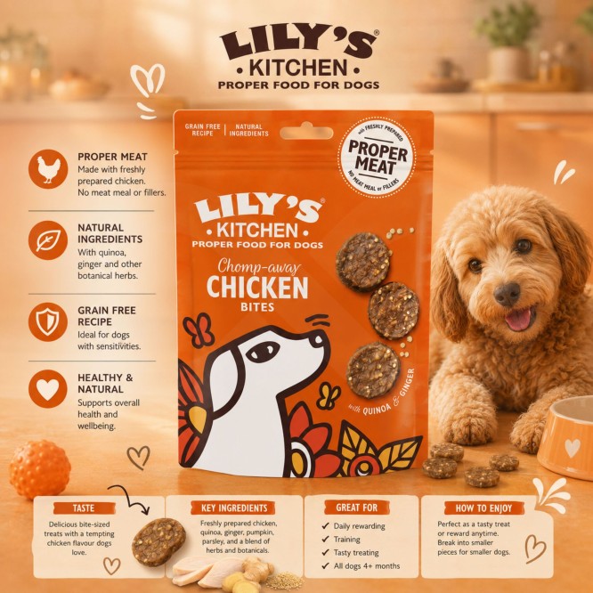 LILY´S KITCHEN® Chomp-Away Chicken Bites 70g