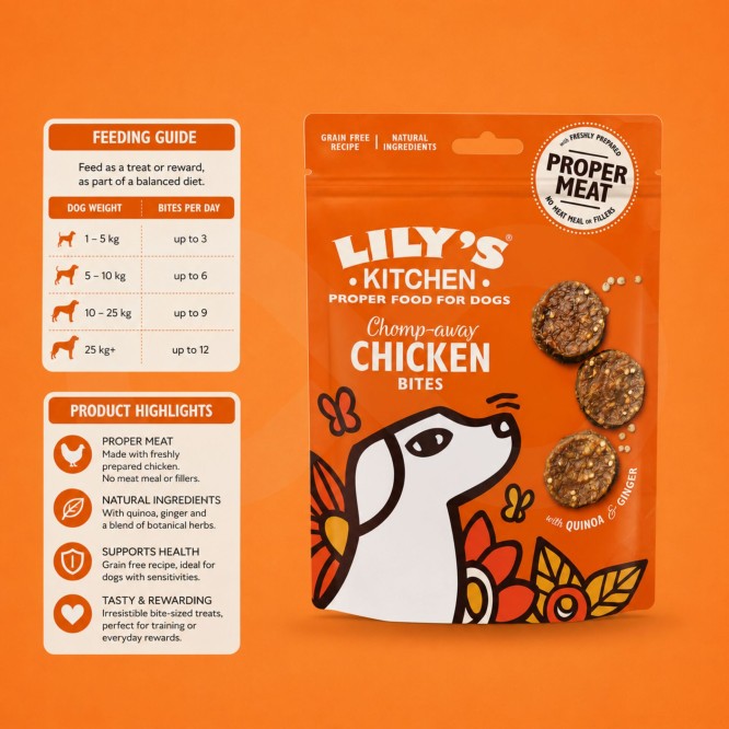 LILY´S KITCHEN® Chomp-Away Chicken Bites 70g