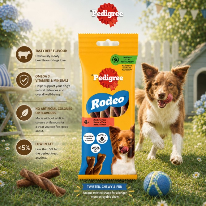 PEDIGREE® Snack Rodeo Bœuf 4 unités