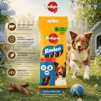 PEDIGREE® Snack Rodeo Bœuf 4 unités