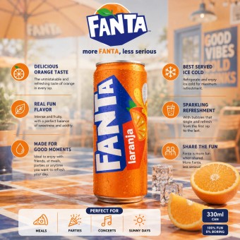 FANTA® Laranja 330ml