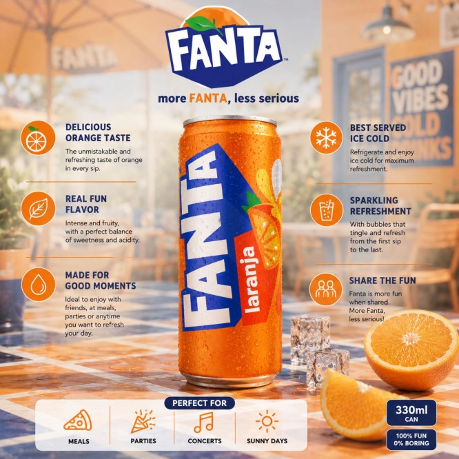 FANTA® Laranja 330ml