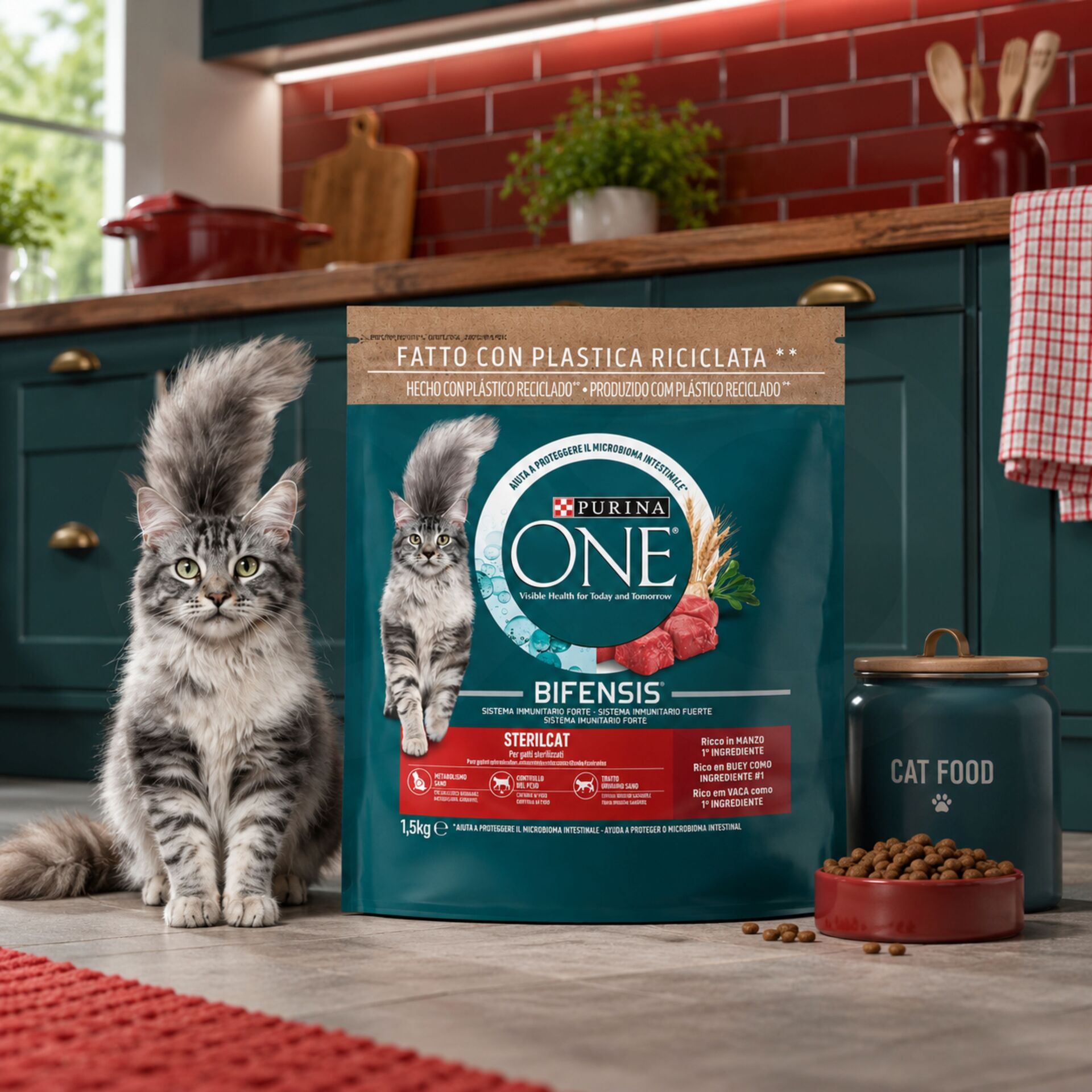 PURINA® ONE Bifensis Manzo 1,5kg