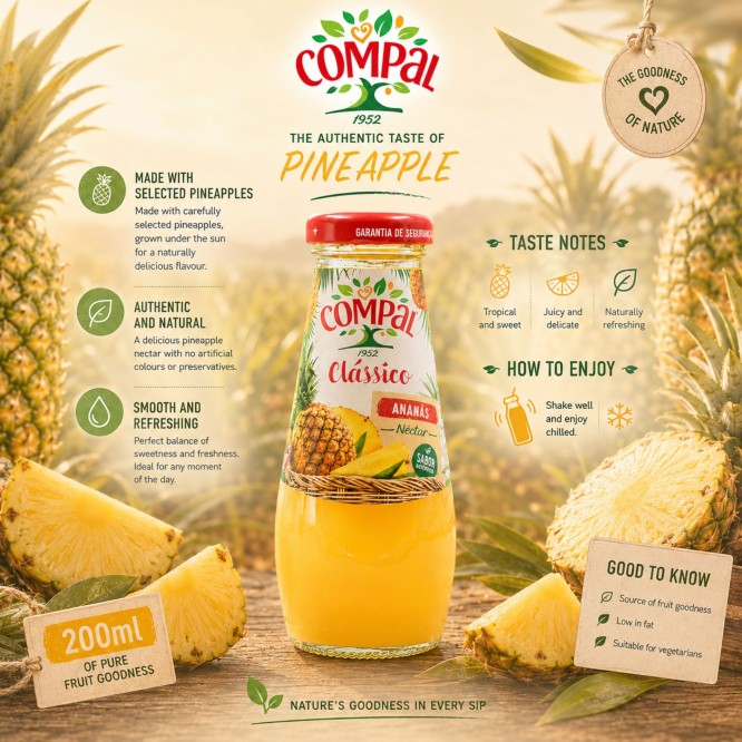 COMPAL® Nektar Ananasowy 200ml