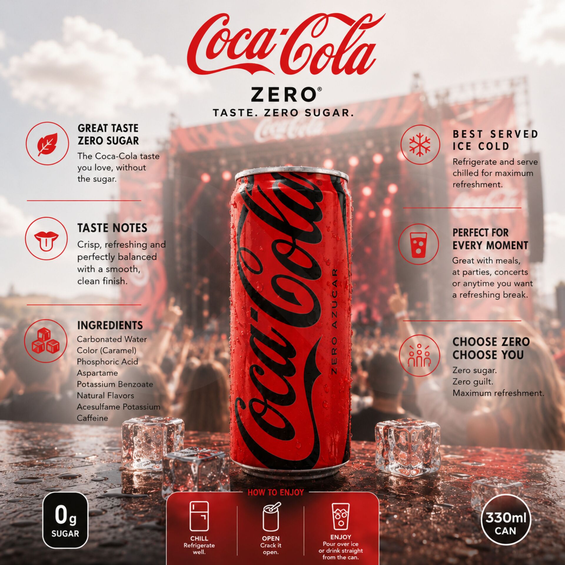 COCA-COLAź Zero 330ml