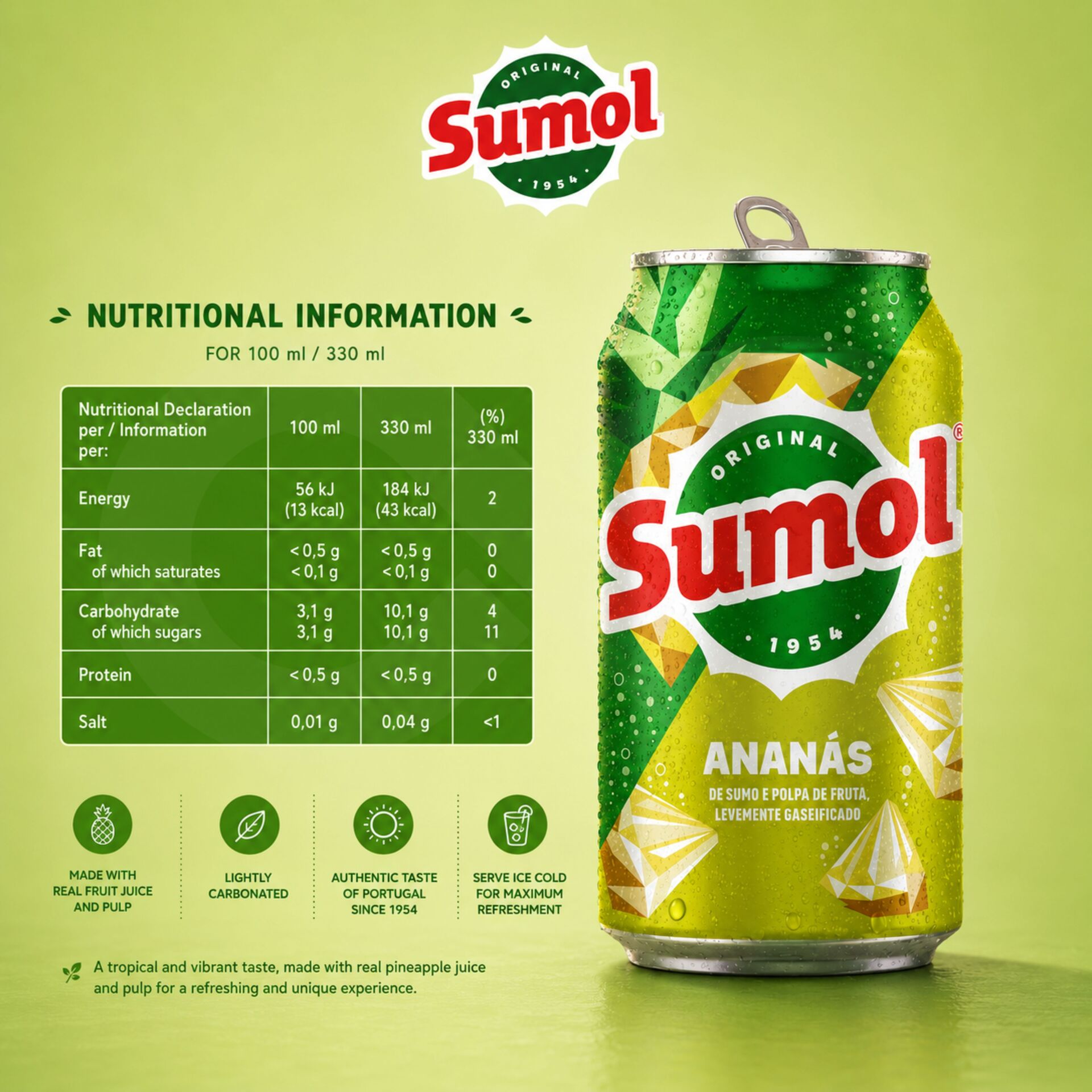 SUMOL® Ananas 330ml