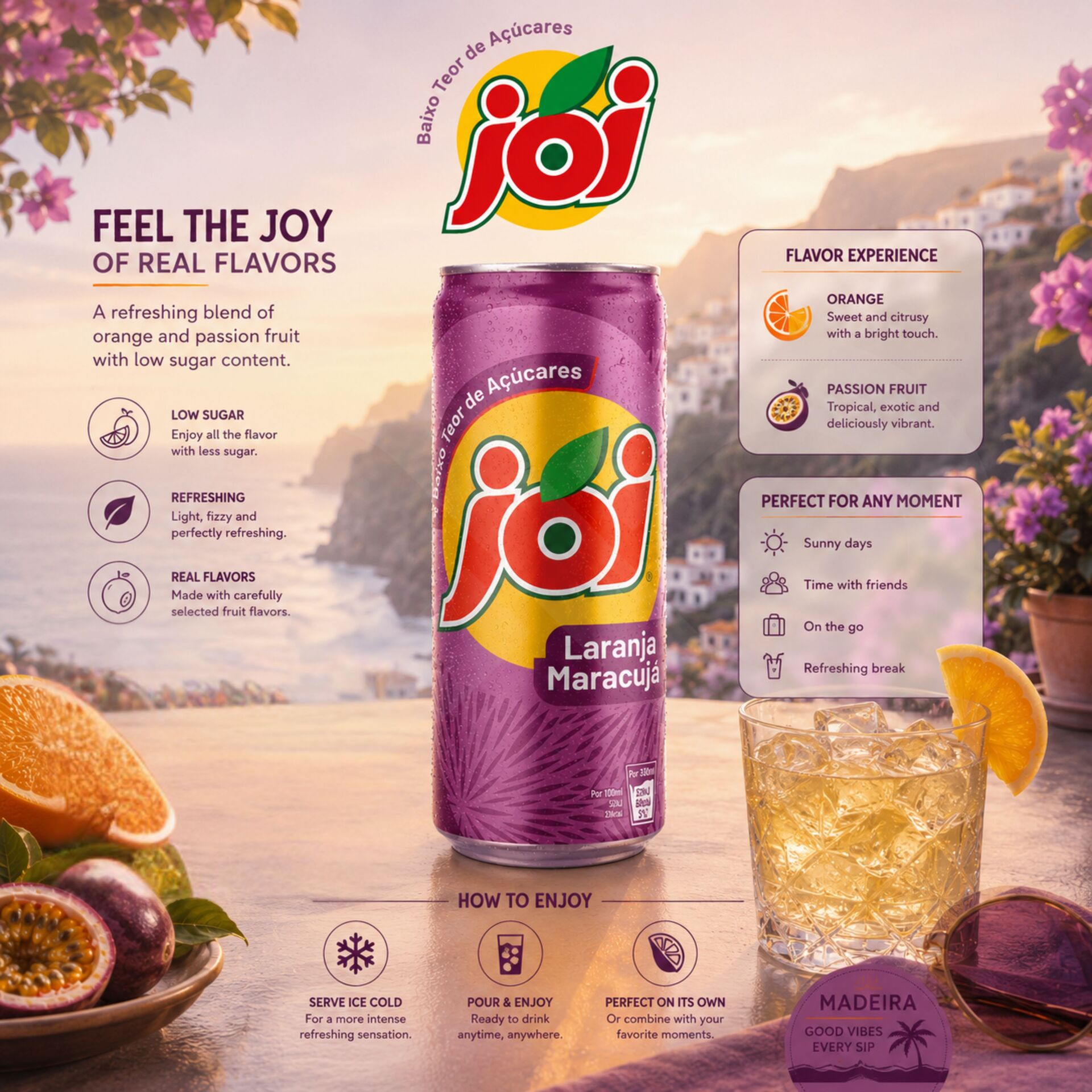 JOI® Arancia e Frutto della Passione 330ml