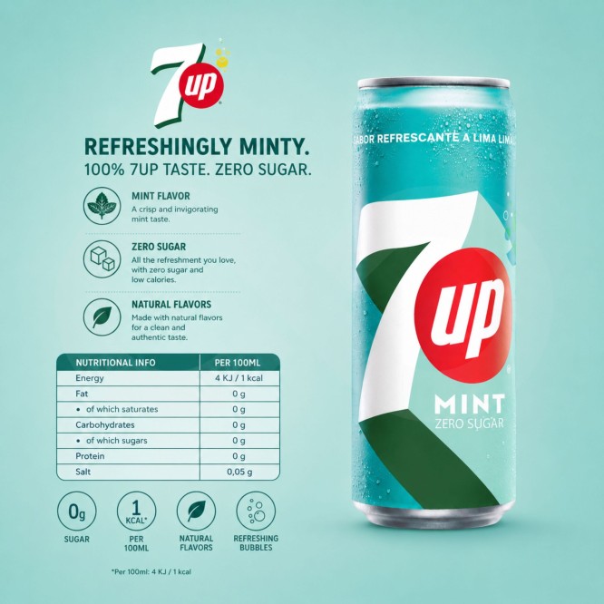 7UP® Menta 330ml