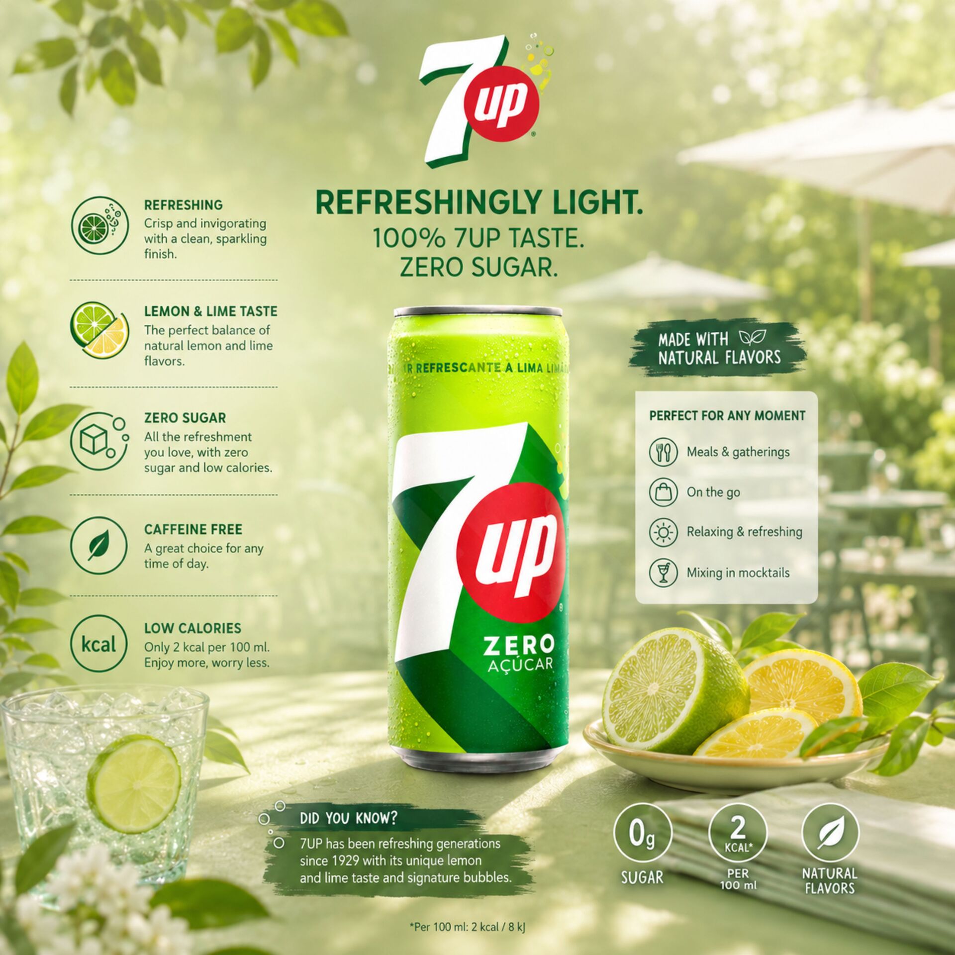 7UP®Original Zero 330ml