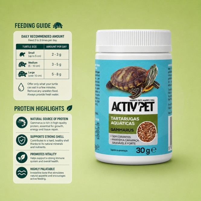 ACTIVPET® Gammarus per Tartarughe 30g