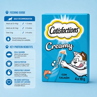 CATISFACTIONS� Creamy Zalm 4x10g